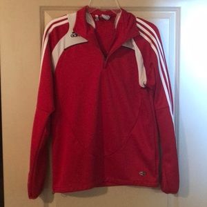 Red athletic long sleeves